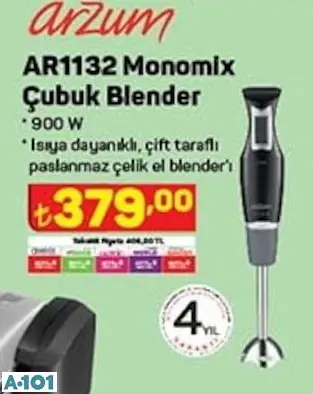 ARZUM MONOMİX ÇUBUK BLENDER ARZUM MONOMİX ÇUBUK BLENDER